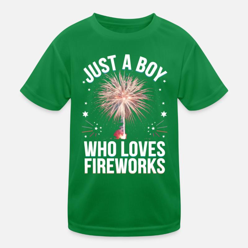 Pyrotechnics Fireworks Pyrotechnics Kids Functional T-Shirt
