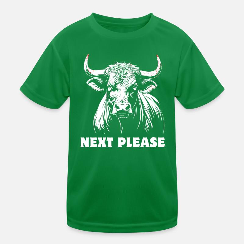 Stier - Next please - stolz, selbstbewusst Kinder Funktions-T-Shirt