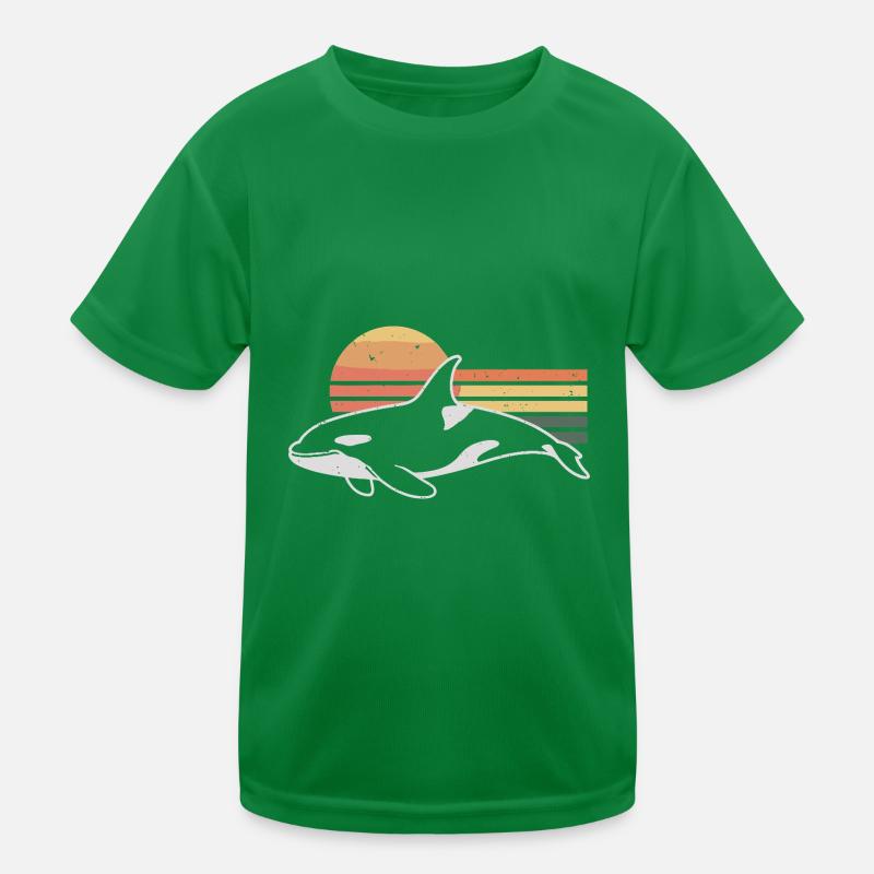 Rétro Orque Épaulard Épaulard Épaulard Orque T-shirt sport Enfant
