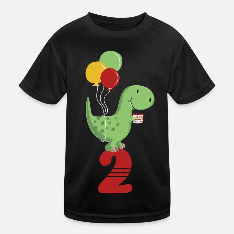 Second Birthday Boy T Rex Dinosaur T-shirt sport Enfant