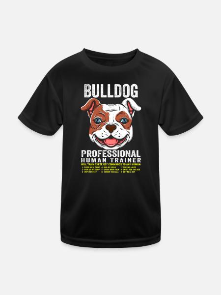 Bulldog Professional Human Trainer Bulldog - T-shirt sport Enfant - noir - Devant