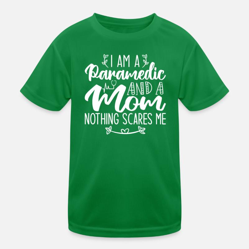 Ich bin ein Sanitäter und eine Mutter Nichts macht mir Angst Kinder Funktions-T-Shirt