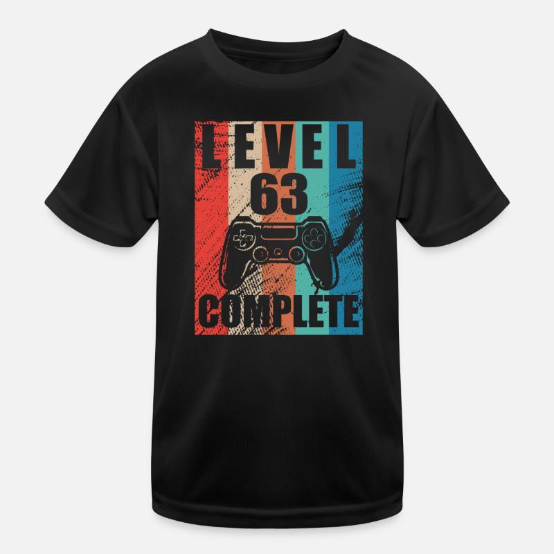 Level 63 abgeschlossen Kinder Funktions-T-Shirt