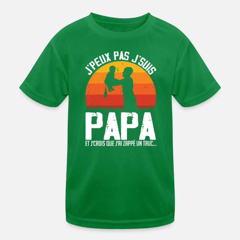 I Can't I'm Dad (diaper) Kids Functional T-Shirt