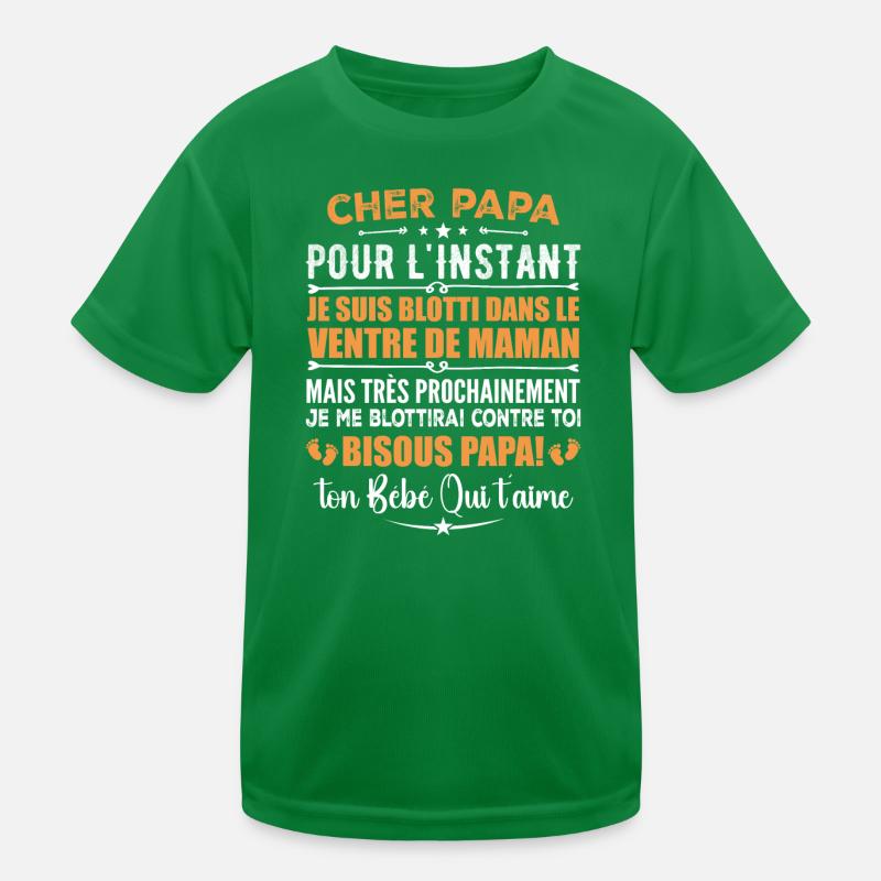 Original Pregnancy Ad for Expectant Dad Kids Functional T-Shirt
