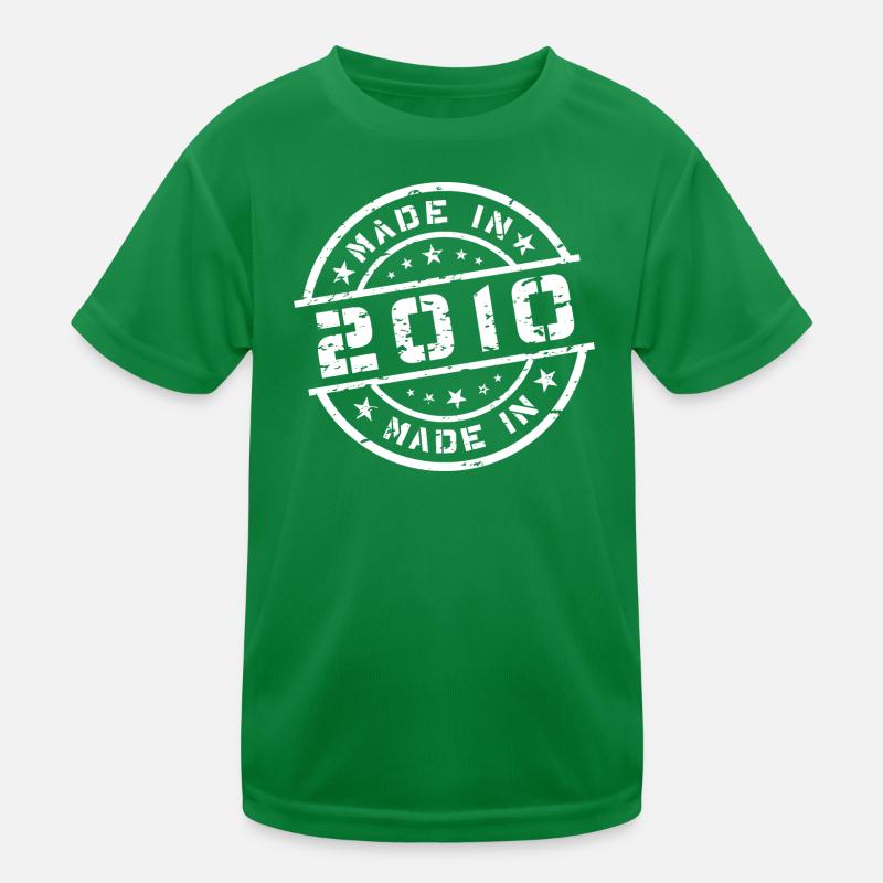 Birth Year Birthday Born In - Made in 2010 Kids Functional T-Shirt