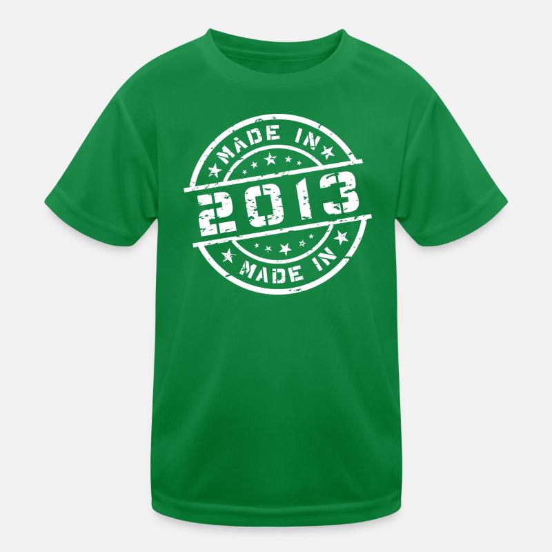 Année de naissance Anniversaire Né(e) en - Fabriqué en 2013 T-shirt sport Enfant