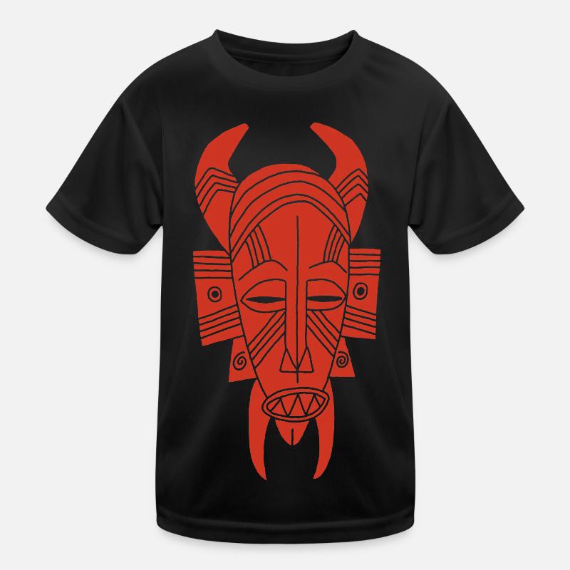 African Red Demon Kids Functional T-Shirt