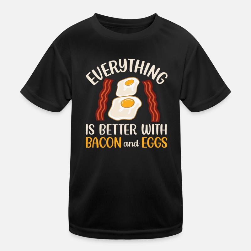 Bacon and Eggs Kids Functional T-Shirt