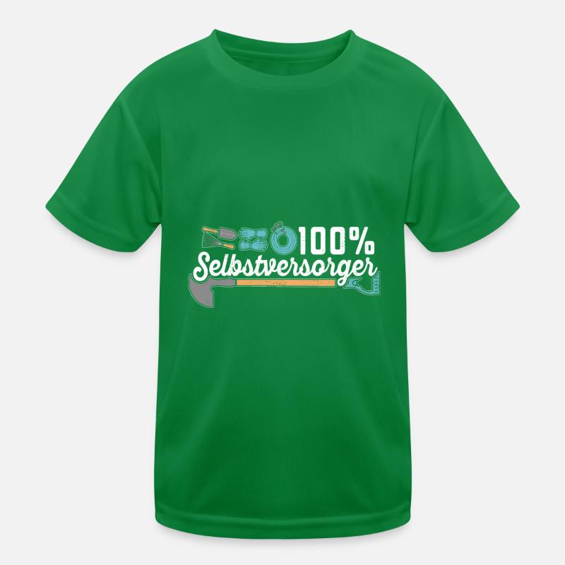 Kleingarten anfänger 100 % Selbstversorger Kinder Funktions-T-Shirt