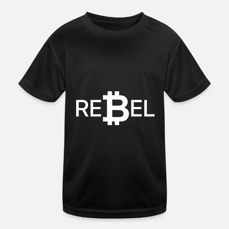 Bitcoin BTC Rebel - Digital Gold Asset Kids Functional T-Shirt
