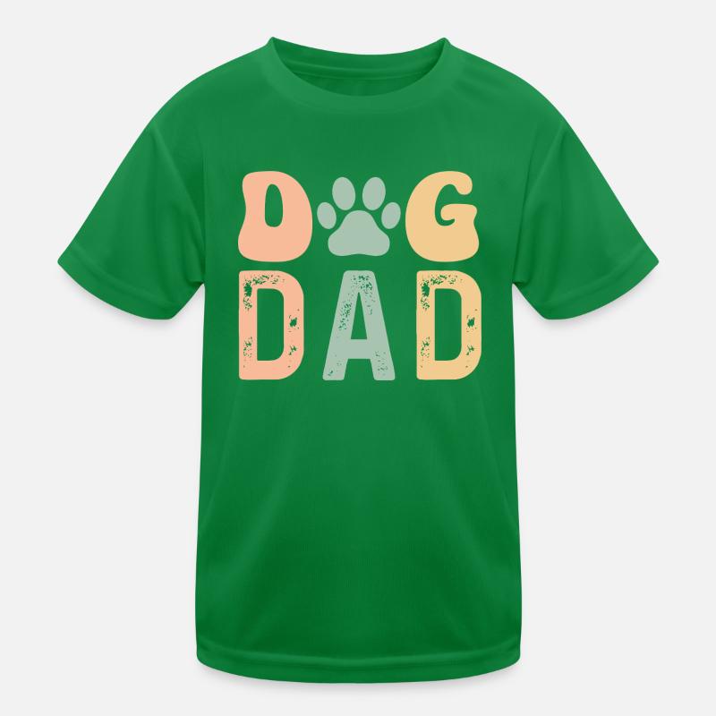 Dog Dad Kinder Funktions-T-Shirt