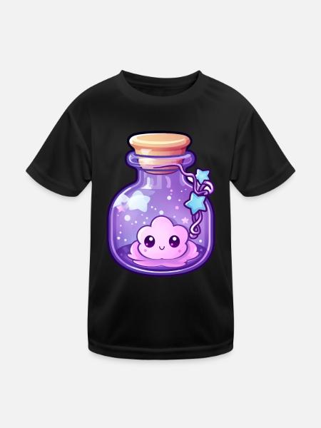 Cute Kawaii Potion - Kids Functional T-Shirt - black - Front