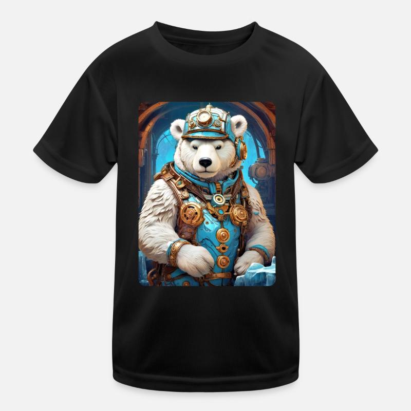 Steampunk Ice Bear 1.2 Kids Functional T-Shirt