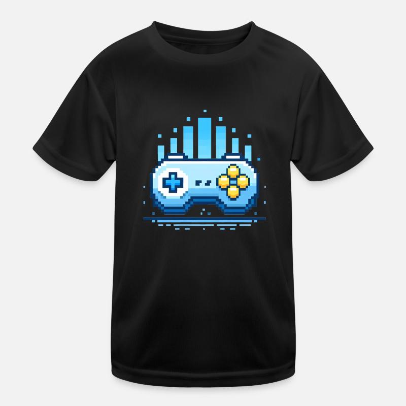 Gamer-Controller-Design aufleveln Kinder Funktions-T-Shirt