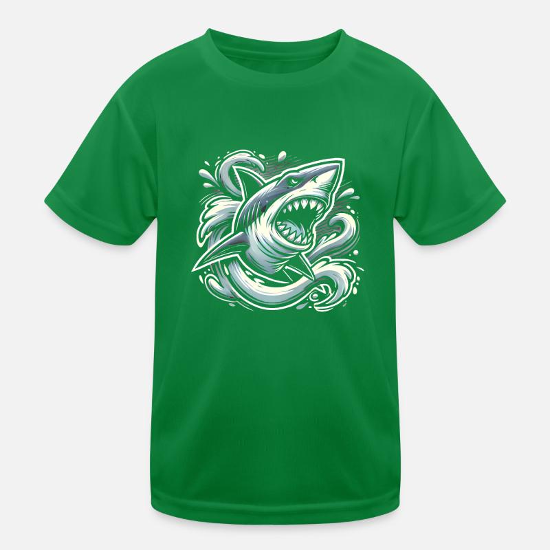 Requin cauchemardesque dans les eaux sombres T-shirt sport Enfant