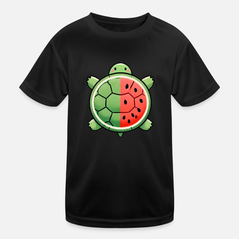Natures Sweet Blend Watermelon Turtle Kids Functional T-Shirt