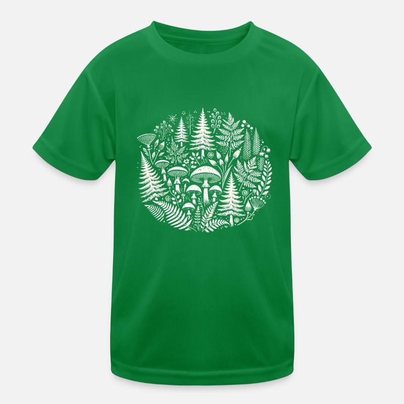 Illustration complexe de la nature de la forêt T-shirt sport Enfant