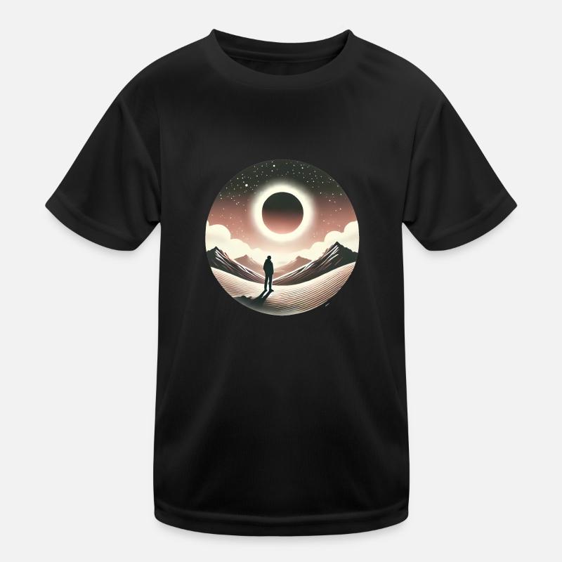 Conception de silhouette Eclipse Gaze T-shirt sport Enfant