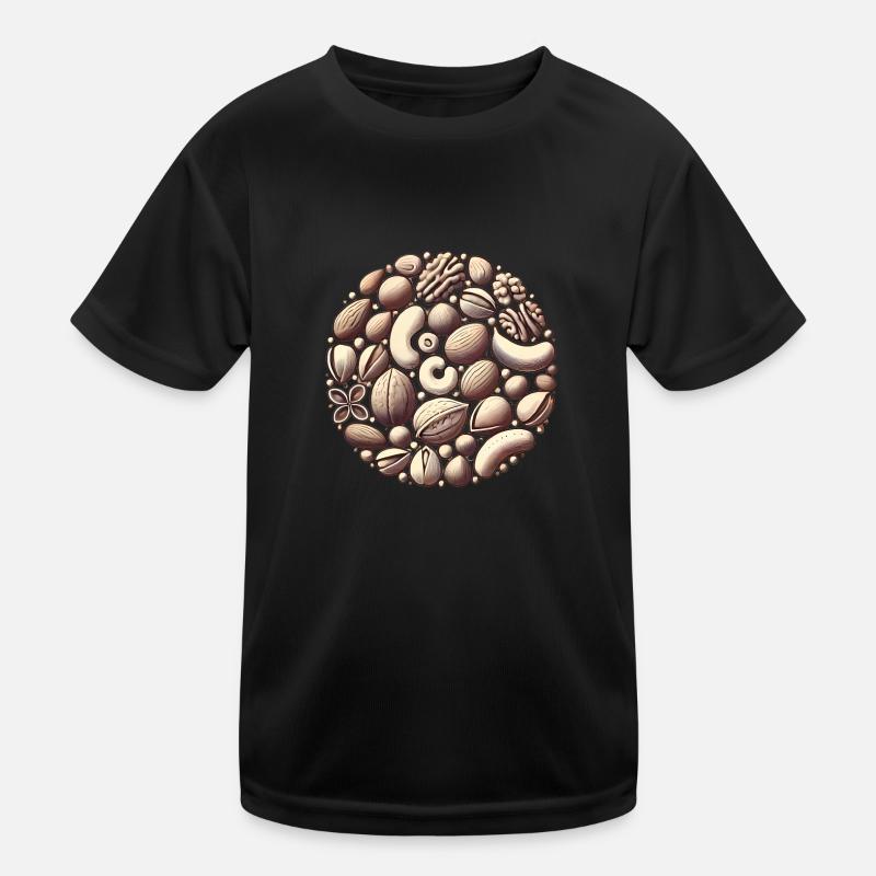 ONLY NUTS Fun Nut Lovers Design Kinder Funktions-T-Shirt