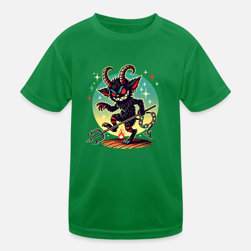Krampusnacht Sei brav oder Vorsicht Kinder Funktions-T-Shirt
