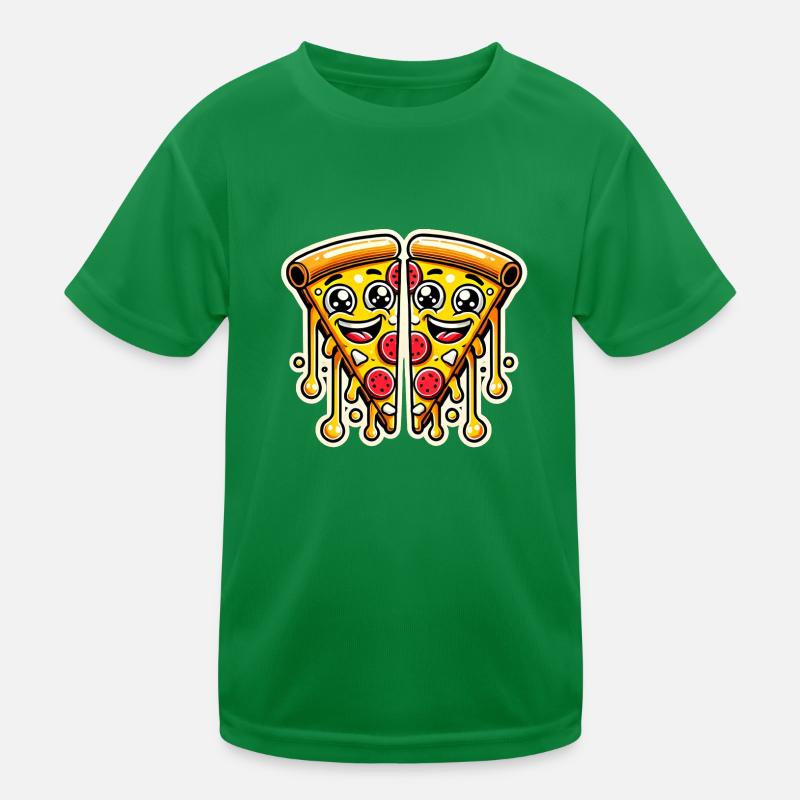 Dormir manger pizza répéter design drôle T-shirt sport Enfant