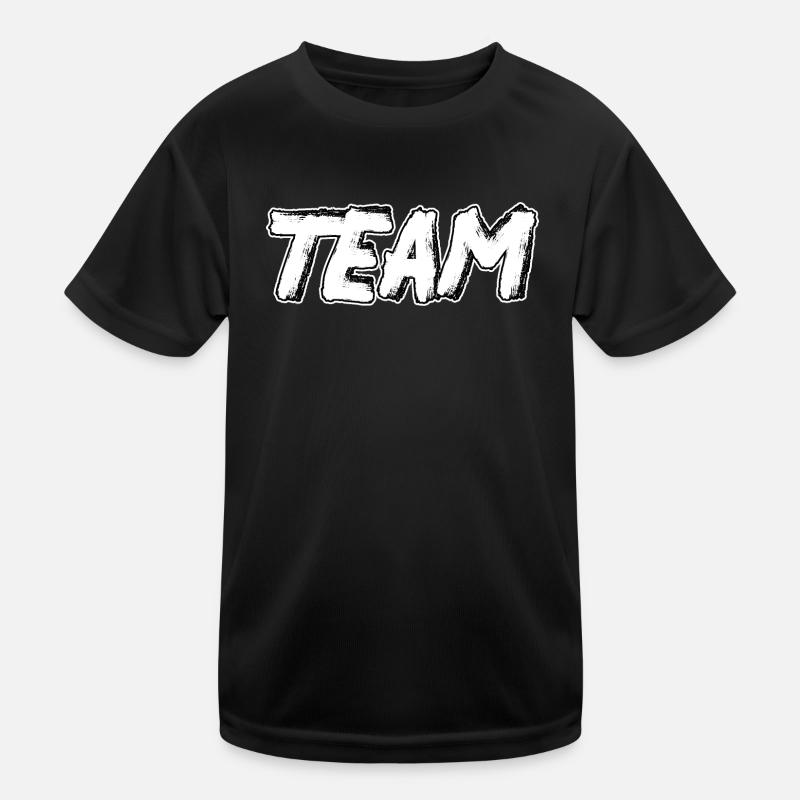 Team, #team - Kids Functional T-Shirt - black