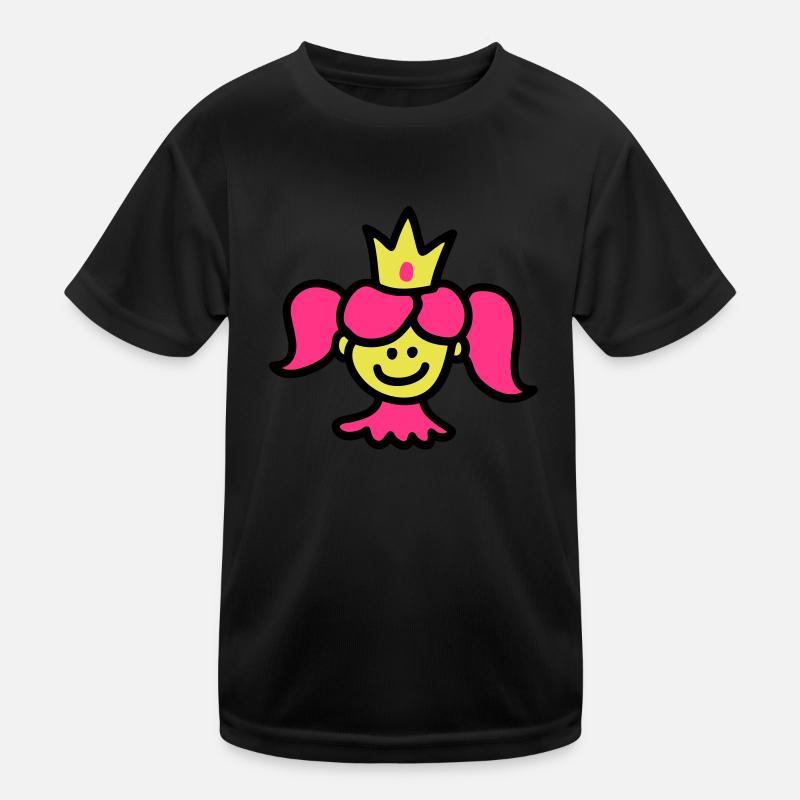 Prinzessin mit Krone 3 Kinder Funktions-T-Shirt
