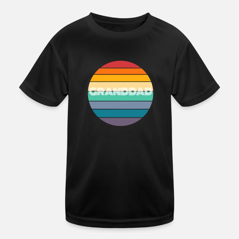 Rainbow Granddad Retro Vintage Kinder Funktions-T-Shirt