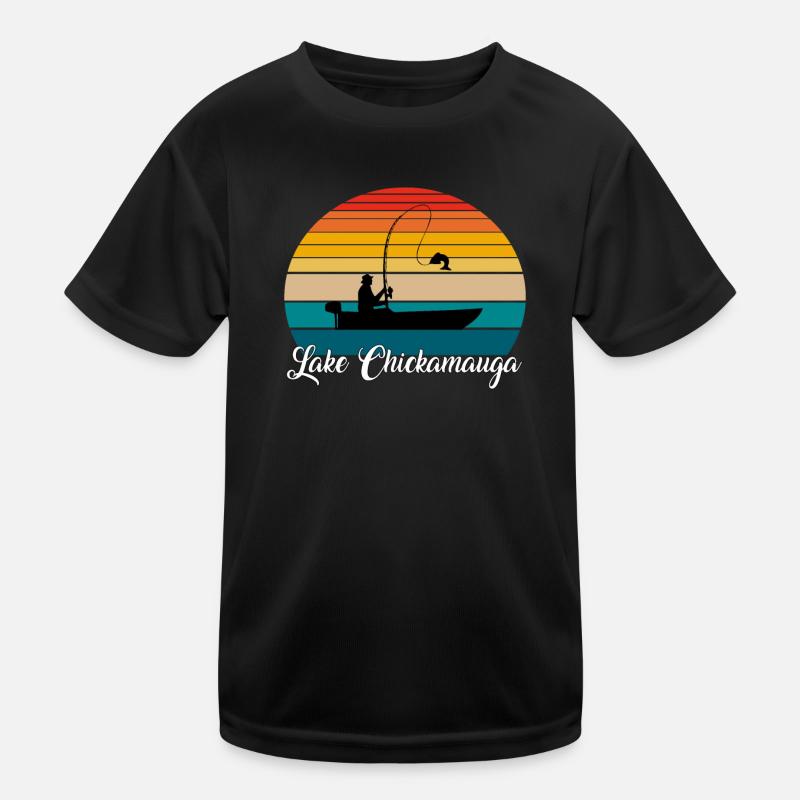 Lake Chickamauga Fishing Spot Kids Functional T-Shirt