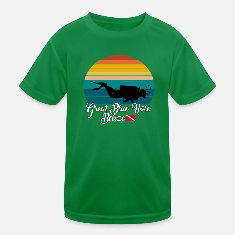 Great Blue Hole Belize Plongée T-shirt sport Enfant