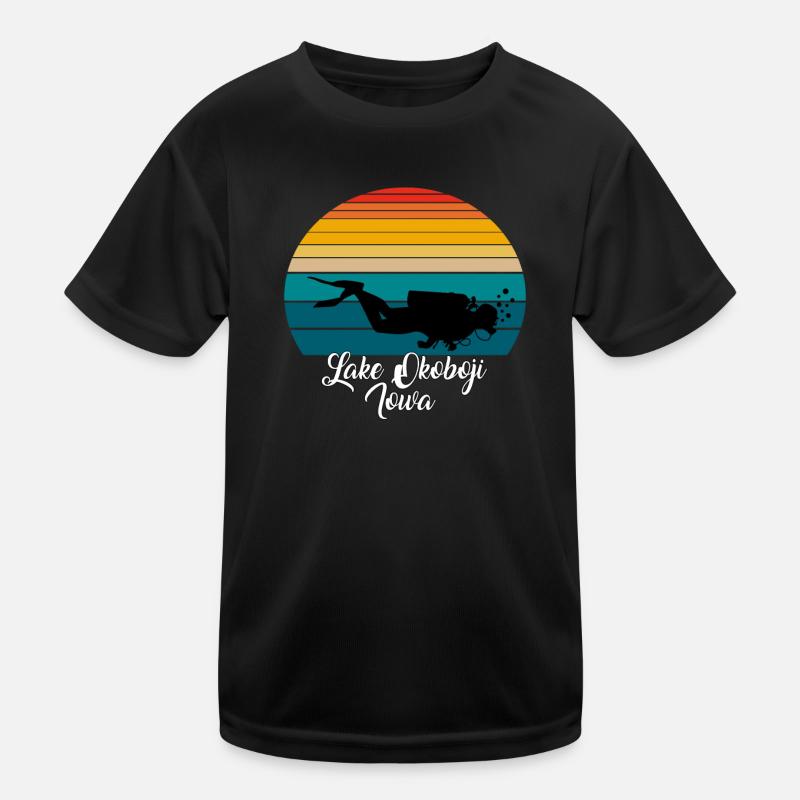 Lac Okoboji Iowa Plongée T-shirt sport Enfant