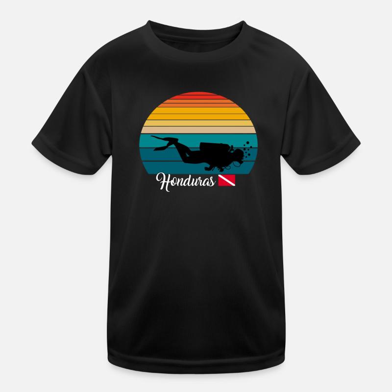 Honduras Scuba Diving Gift Kinder Funktions-T-Shirt