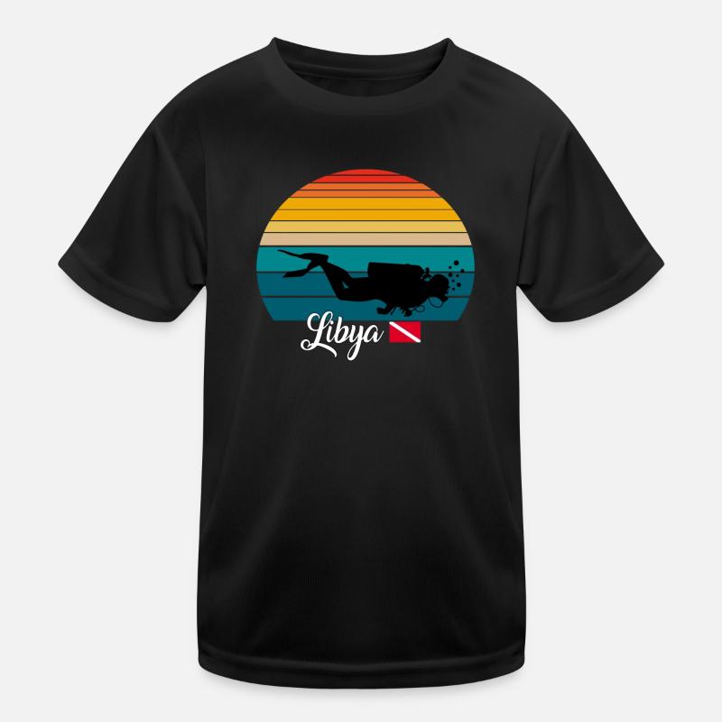 Libye Plongée sous-marine Poison T-shirt sport Enfant