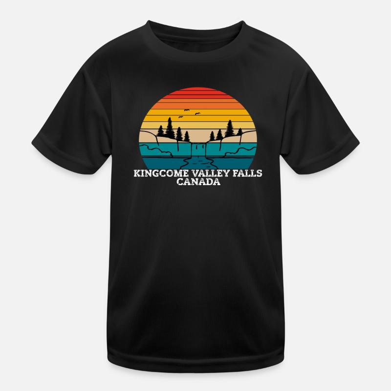 Kingcome Valley Falls Canada Kinder Funktions-T-Shirt