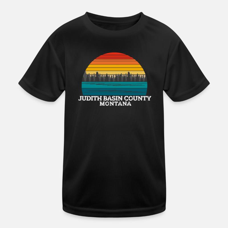 Judith Basin County, Montana Kids Functional T-Shirt