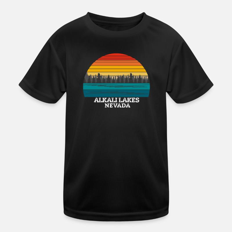 Alkali Lakes Nevada Kids Functional T-Shirt