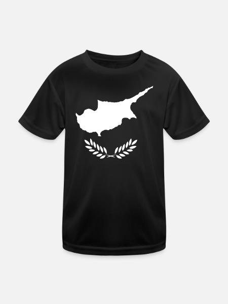 Cyprus Style Design T-Shirt - Kids Functional T-Shirt - black - Front