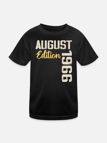 Anniversary August 1966 - Limited Edition August 1966 - Kids Functional T-Shirt - black
