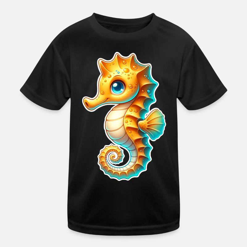 Seepferd Seepferdchen Kinder Funktions-T-Shirt