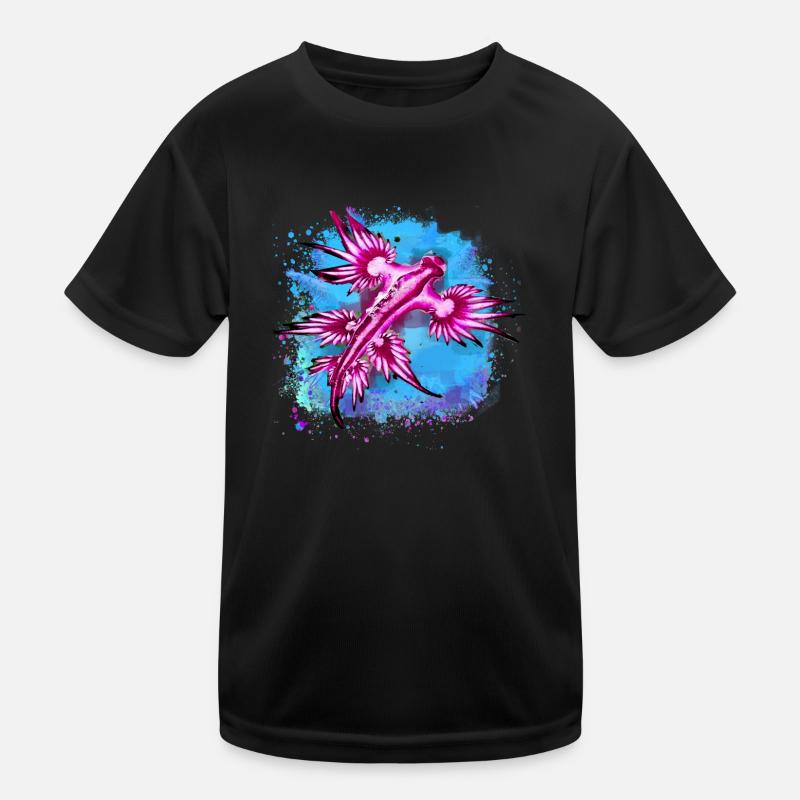 blue draggon,blue glaucus,blue ocean snail Kids Functional T-Shirt