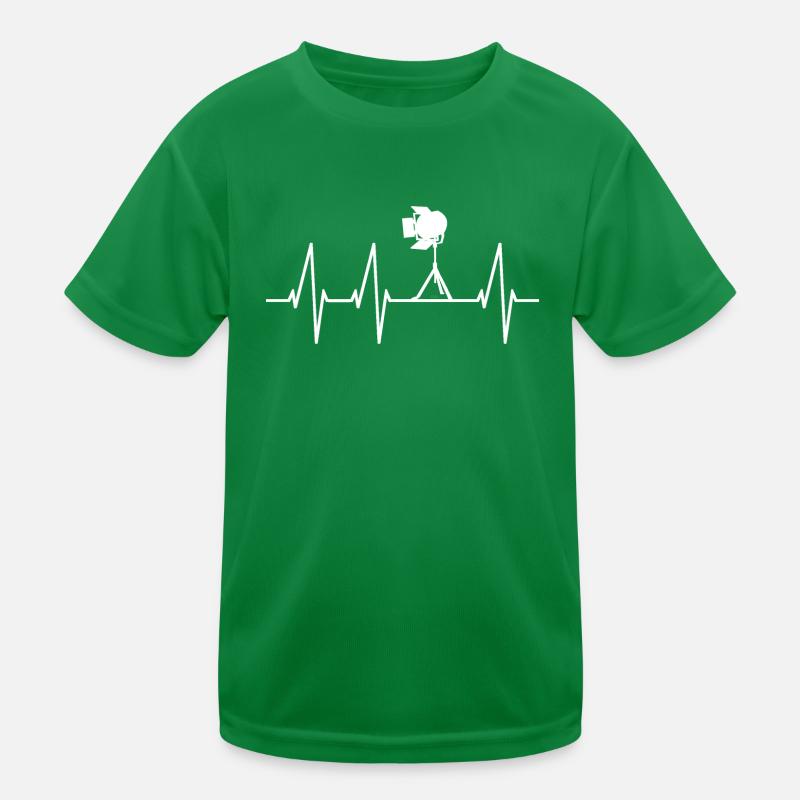 Stage Technology Heartbeat Stage Technician Kids Functional T-Shirt