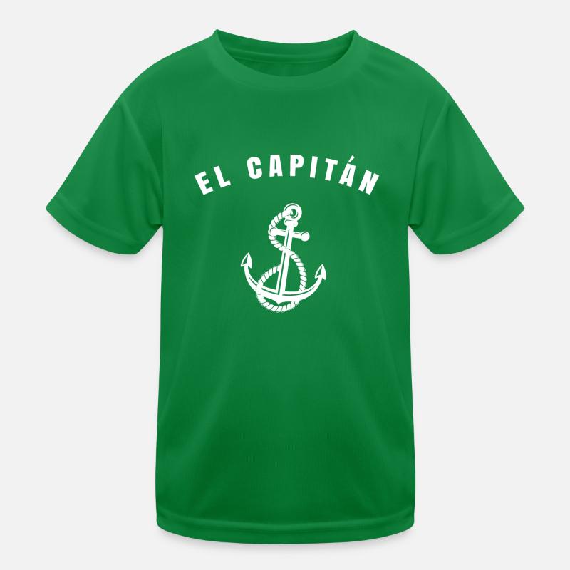 El capitán cadeau capitaine bateau ancre de bateau T-shirt sport Enfant