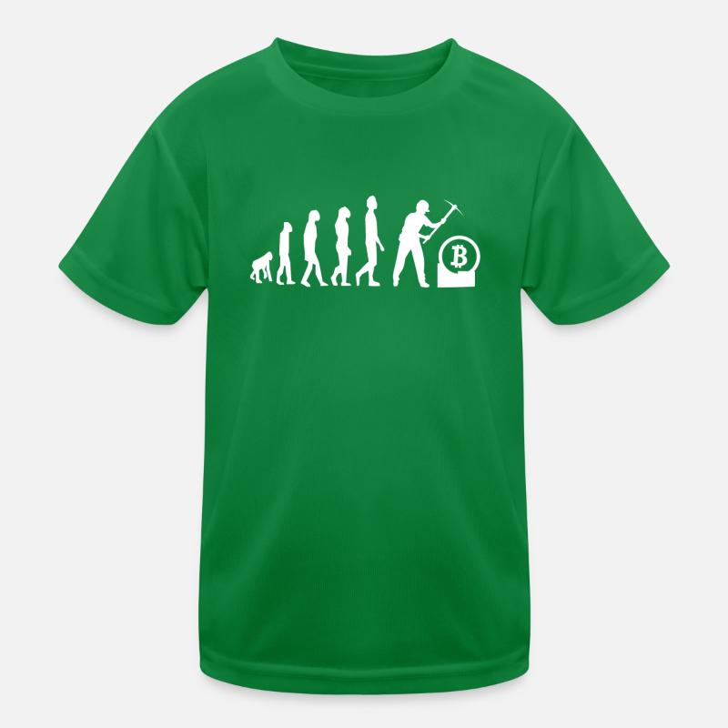 Évolution du mineur Bitcoin T-shirt sport Enfant