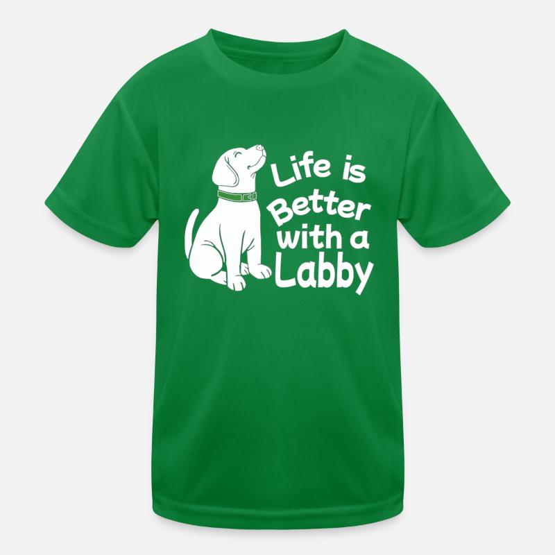 Labrador Dog Propriétaire de chien Maîtresse M. Wau T-shirt sport Enfant