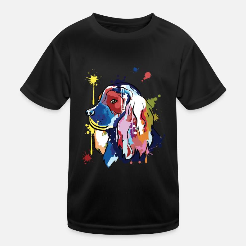Cocker spaniel - colorful illustration Kids Functional T-Shirt