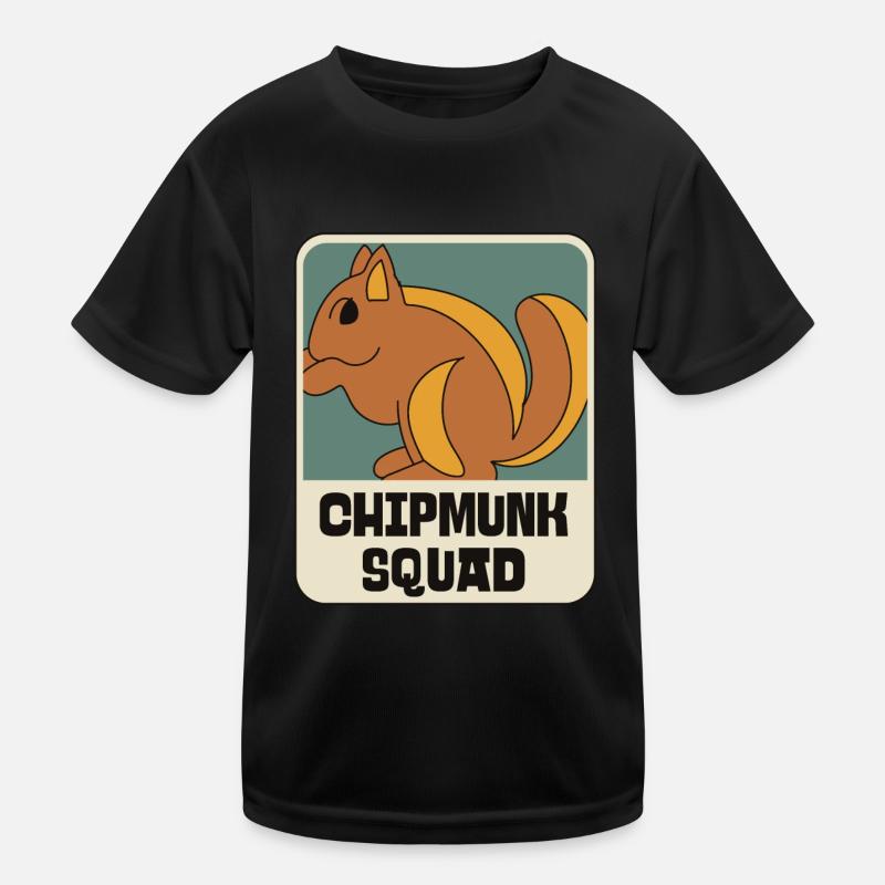 Squad Chipmunk Mignon Forêt Animal Nature T-shirt sport Enfant