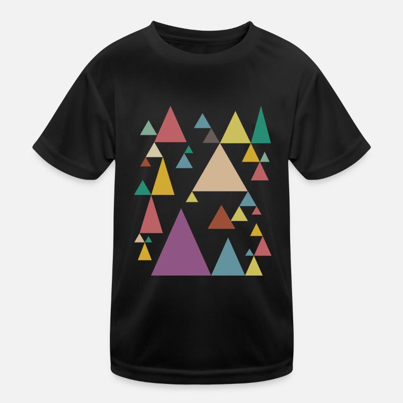 Colorful Pyramids Kinder Funktions-T-Shirt
