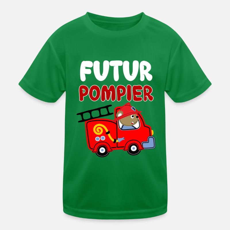 Mon Bébé Pompier Cadeau Enfant Garçon T-shirt sport Enfant