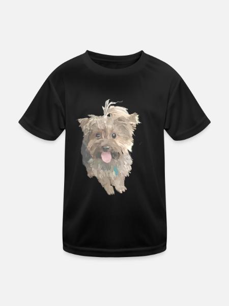 York Dog - Kids Functional T-Shirt - black